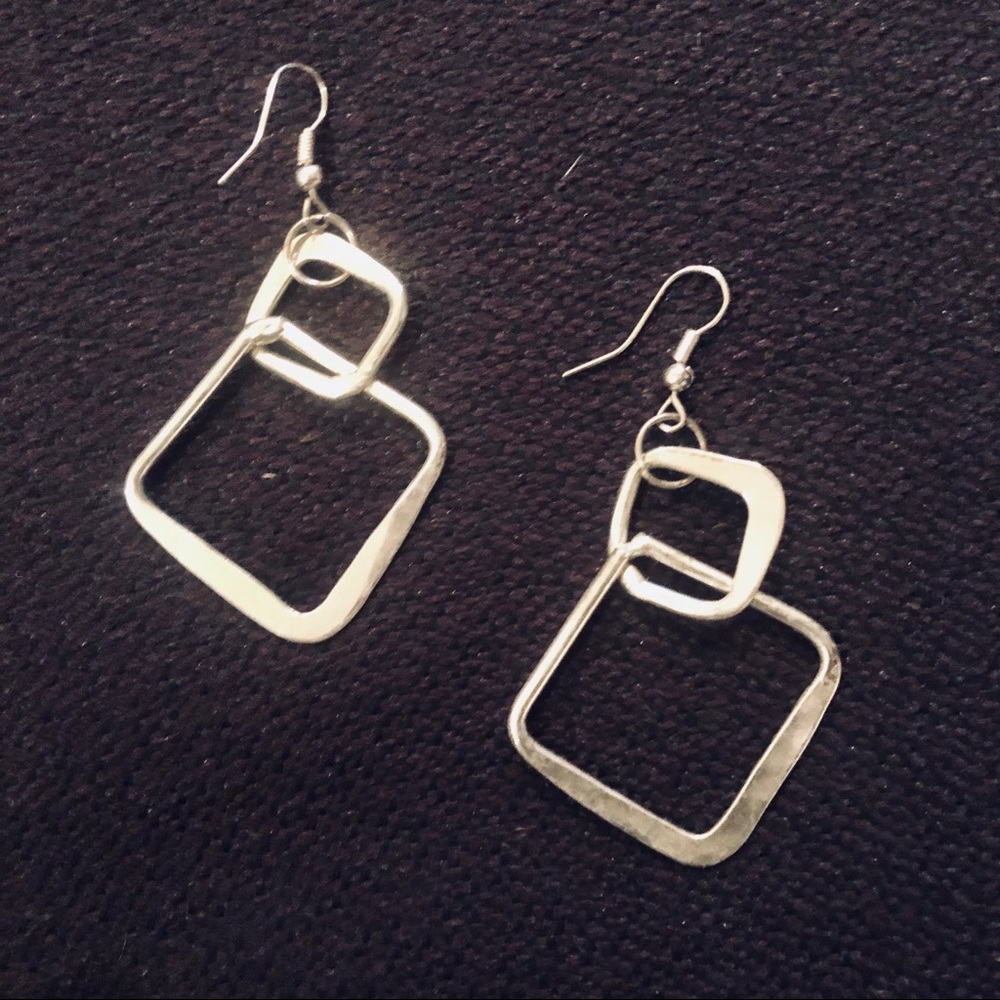 Funky Cool Hoop Earrings in Silver